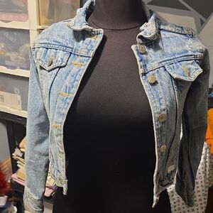 7 For All Mankind Light Blue Jean Jacket